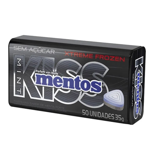 Bala Kiss sabor Menta Forte com 35g - Mentos