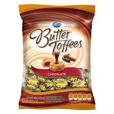 Bala sabor Chocolate Pacote com 500g - Butter Toffees