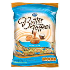 Bala sabor Leite Pacote com 500g - Butter Toffees