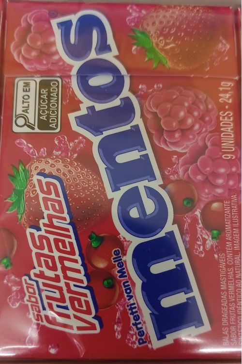 Bala Slim Box sabor frutas vermelhas 24,1g - Mentos