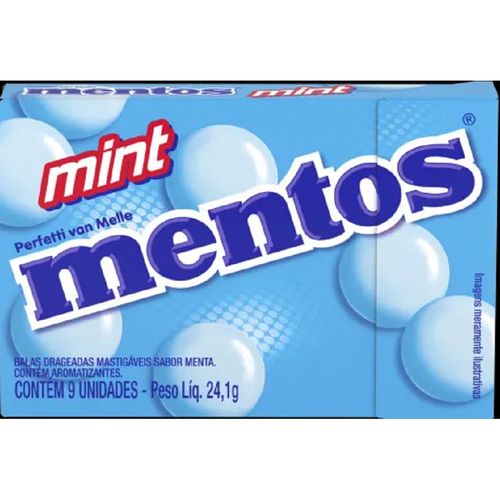 Bala Slim Box sabor Mint com 24,1g - Mentos