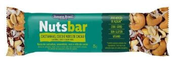 Barra de castanhas sabor Coco e Nibs de cacau 25g - NutsBar