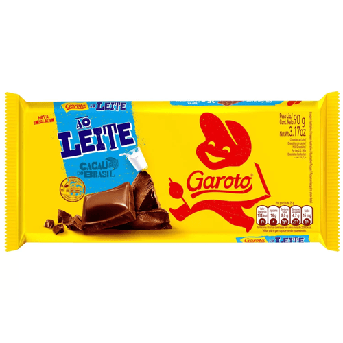 Barra de chocolate ao leite 80g - Garoto