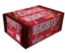 Barra de chocolate sabor meio amargo 40% cacau com cristais caixa com 18 unidades de 77g - Hershey's