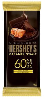 Barra de chocolate special dark 60% cacau sabor caramel 'n' salt 85g - Hershey's