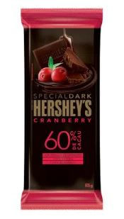 Barra de chocolate special dark 60% cacau sabor cranberry 85g - Hershey's