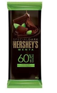 Barra de chocolate special dark 60% cacau sabor menta 85g - Hershey's