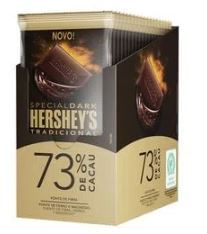 Barra de chocolate special dark 73% cacau sabor tradicional caixa com 12 unidades de 85g - Hershey's