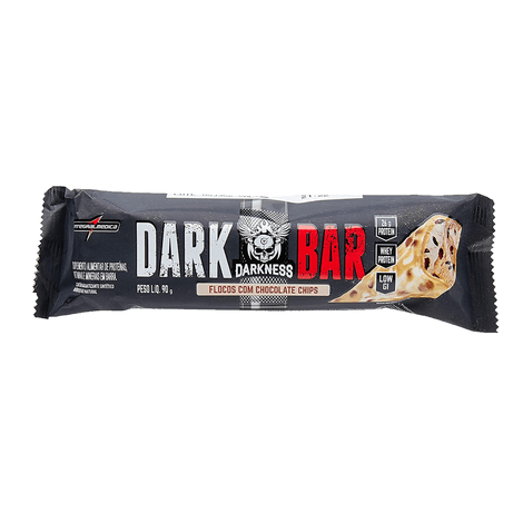 Barra sabor Flocos com Chocolate Chips 90g - Darkness Dark Bar