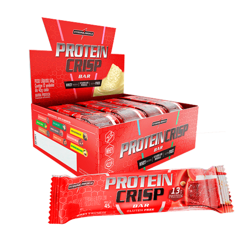 Barra sabor Romeu e Julieta caixa com 12 unidades de 45g - Integral Médica Crisp Bar