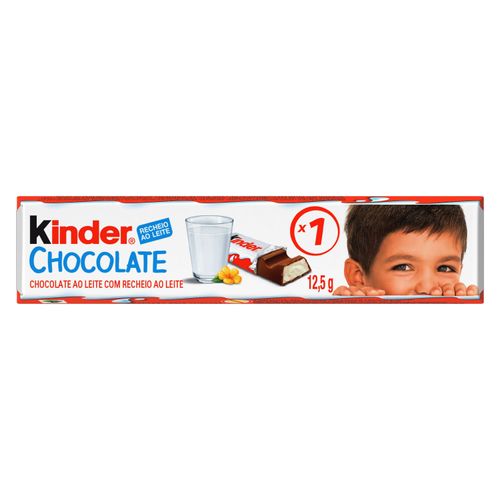 Barrinha de chocolate com recheio ao leite 12,5g - Kinder Chocolate