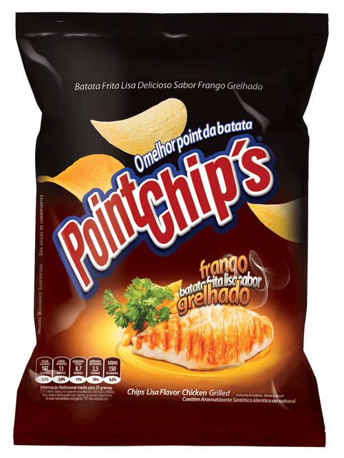 Batata Lisa sabor Frango Grelhado com 40g - Point Chips