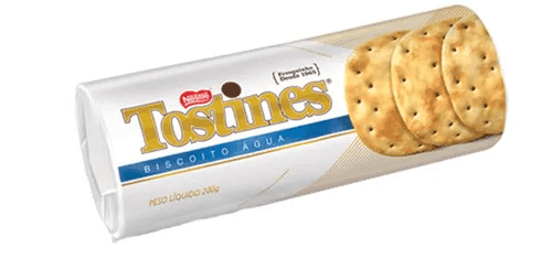 Biscoito de água com 200g - Tostines