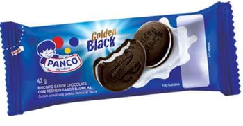 Biscoito golden black sabor baunilha 42g - Panco