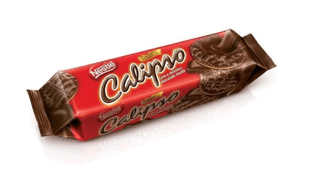 Biscoito original sabor chocolate com 130g - Calipso