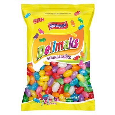 Bala de goma delimaks confeitada sabor sortida 1kg - Amendupã