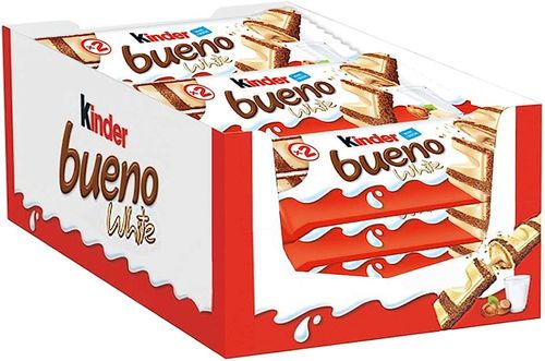 Chocolate Kinder Bueno White caixa com 15 unidades de 39g - Kinder