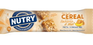 Barra de cereal Aveia com banana e mel 22g - NUTRY