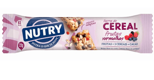 Barra de cereal Frutas Vermelhas de 22g - NUTRY