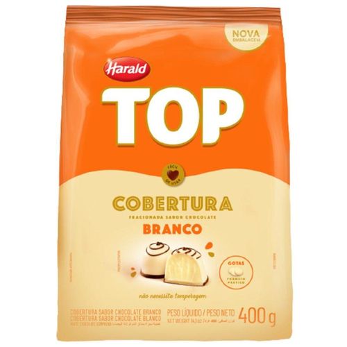 Cobertura em Gotas Chocolate Branco 400g - Top