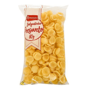 Salgadinho de milho sabor Presunto com 80g - Romanato