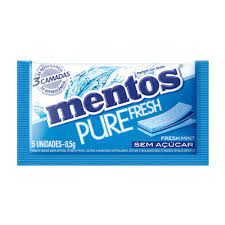 Chicletes Pure Fresh sabor Mint caixão c/12displays c/15unidades cada - Mentos