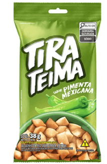 Salgadinho Tira Teima sabor pimenta mexicana com 38g - Milho de Ouro