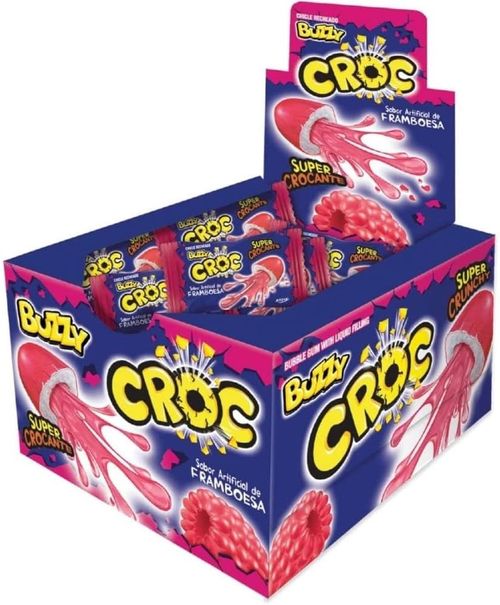 Chiclete sabor Framboesa com 172g - Croc