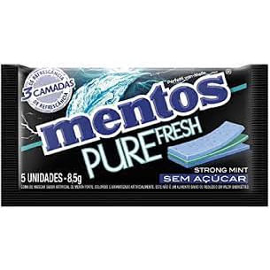 Chicletes Pure Fresh sabor Strong Mint 8,5g - Mentos