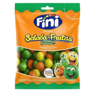 Chicle Salada de frutas pacote com 230g - Fini