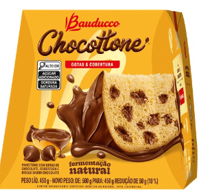 Chocottone com gotas sabor chocolate 450g - Bauducco