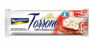 Doce tipo torrone com castanha de caju 45g - Montevergine