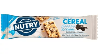 Barra de cereal sabor cookies & cream 20g - NUTRY