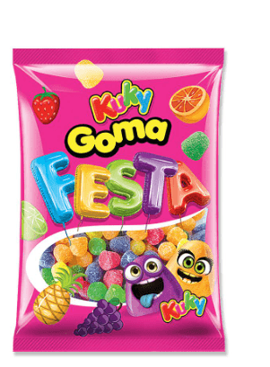 Bala de goma festa 500g - Kuky