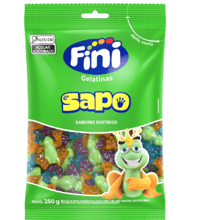 Bala gelatina Sapo pacote com 250g - Fini