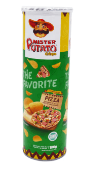 Batata sabor pizza com 100g - Mister Potato crisps