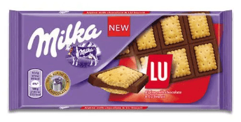 Chocolate ao Leite com biscoito sabor caramelo 87g - Milka