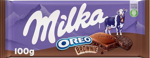 Chocolate ao leite com recheio de oreo brownie 100g - Milka