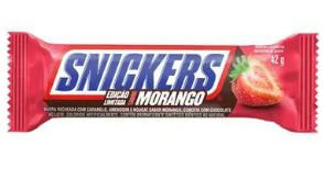 Barra de chocolate sabor morango com 42g - Snickers