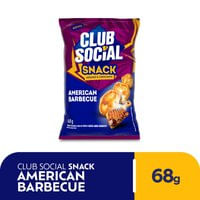 Snack salgado sabor american barbecue 68g - Club Social