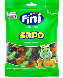 Bala gelatina Sapo pacote com 80g - Fini