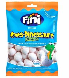 Chicle Ovos de Dinossauro azedinho Pacote com 80g - Fini