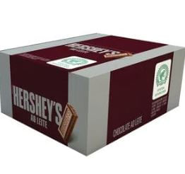 Barra de chocolate sabor ao leite caixa com 18 unidades de 82g - Hershey's