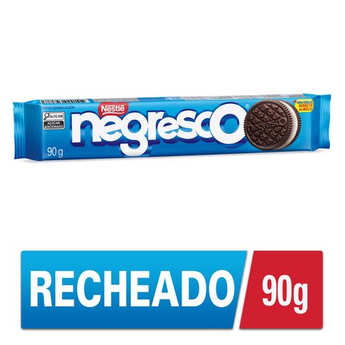 Biscoito Negresco Recheado sabor Chocolate com 90g - Nestlé