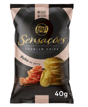 Batata sabor Peito de Peru Pacote com 40g - Sensações