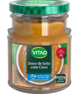 Doce de Leite com Coco zero adição de açucares 200g - VITAO