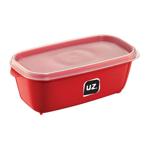 Pote Multiuso Rentagular Vermelho 500ml - UZ