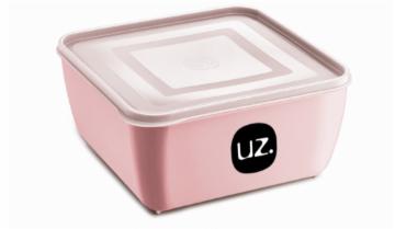 Pote Multiuso Quadrado Rosa 500ml - UZ