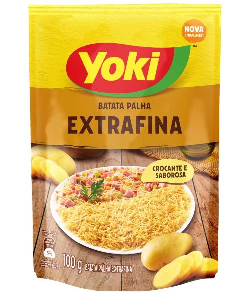 Batata Palha extrafina Pacote com 100g - Yoki