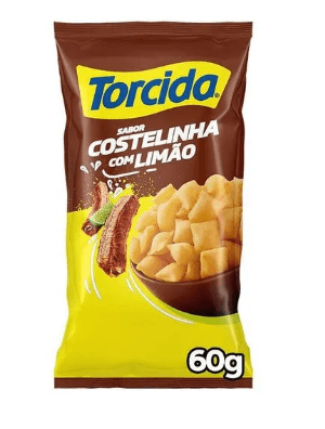 Salgadinho Lucky sabor costelinha com limão com 60g - Torcida